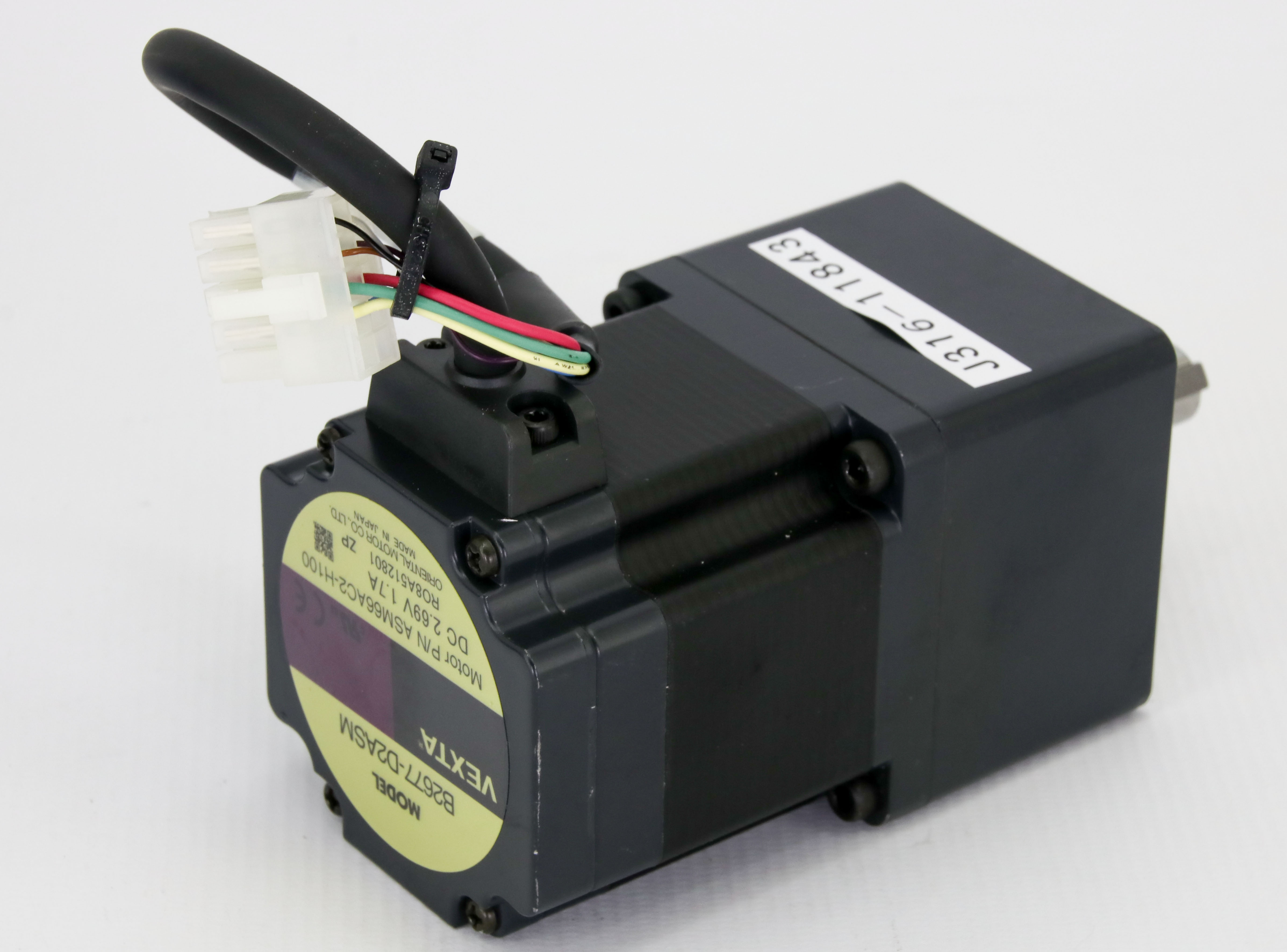 『N』 11843 VEXTA CLOSED LOOP STEP MOTOR,2.69VDC,1.7A,P/N: ASM66AC2-H100